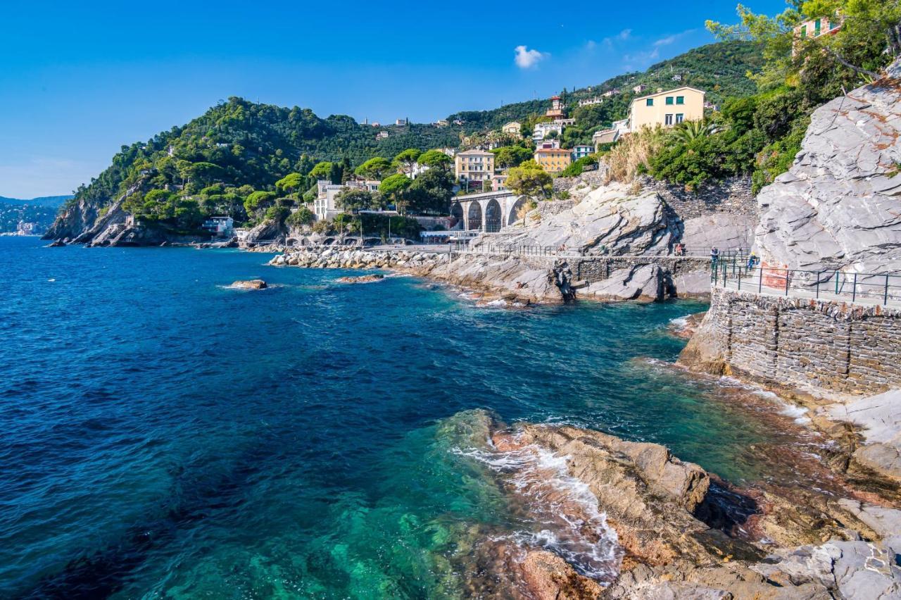 Una Conchiglia Sul Mare Attico Vista Portofino Apartman Zoagli Kültér fotó